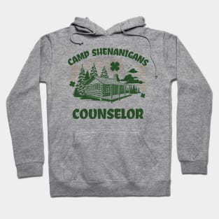 Funny Retro St Patricks Day - Camp Shenanigans Counselor Hoodie